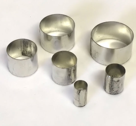 Metal Cutters - Circles, set of 6.