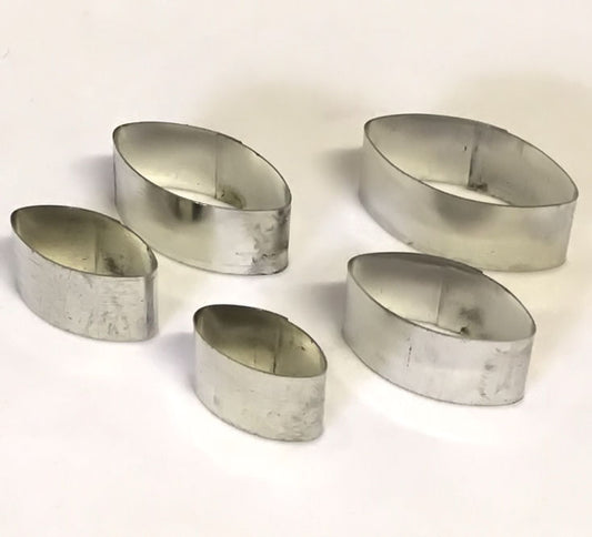 Metal Cutters - Ovals, set of 5 - slc.