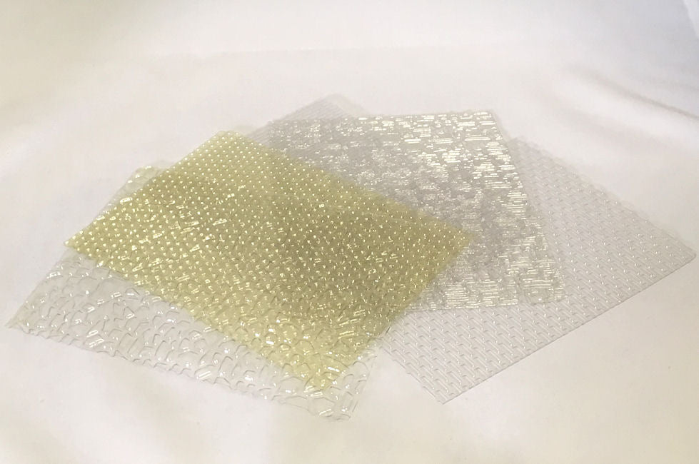 Textured Sheets. Rubbing Plates. 11 x 14 cm sheets Sets.
