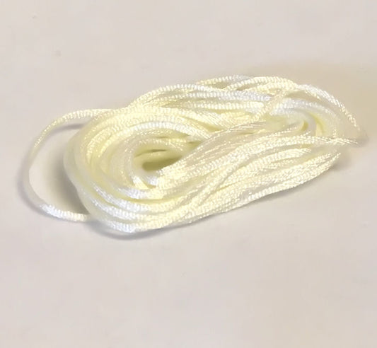 White Satin Cord - 2 mm thickness