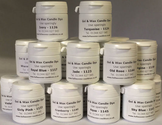 Dry Wax Colour Dye - set of all 23 colours, 20 g tubs